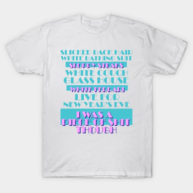 It's a Dangerous Night (Miami Vice Typography) T-Shirt by darklordpug